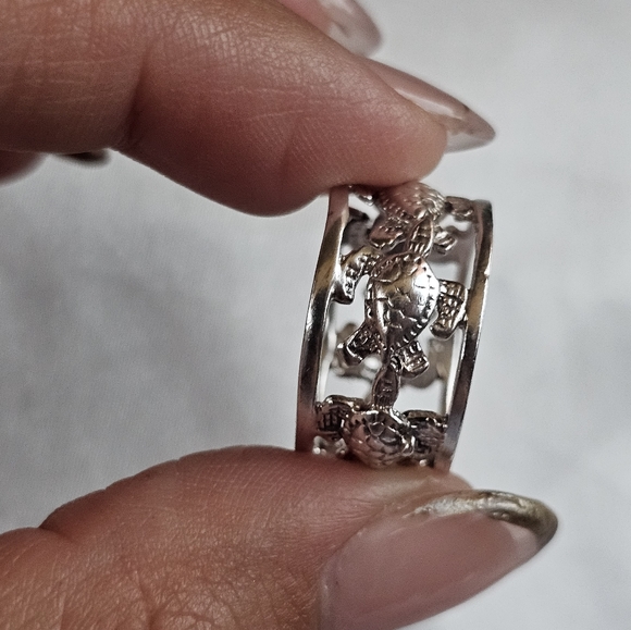 Sterling Turtle Band 925 - Picture 4 of 5